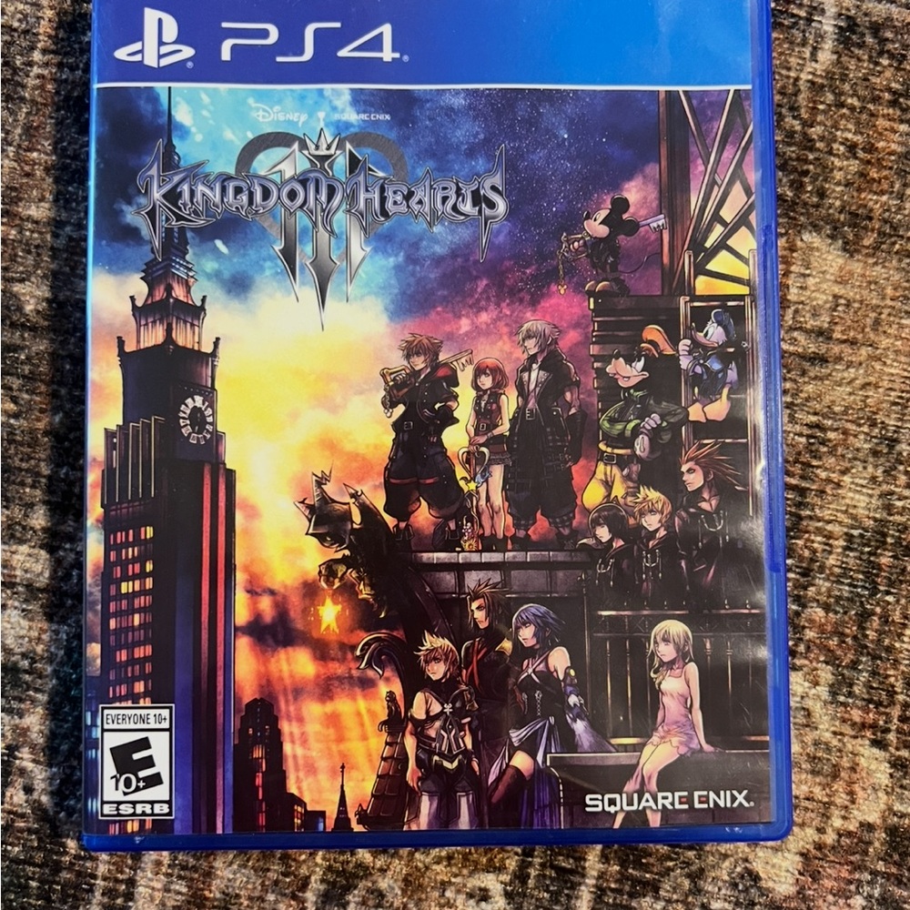 Disney Kingdom Hearts III PS4 - Blue Cover Art